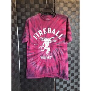 Fireball‎ Whiskey Tie-dye t-shirt size Medium
